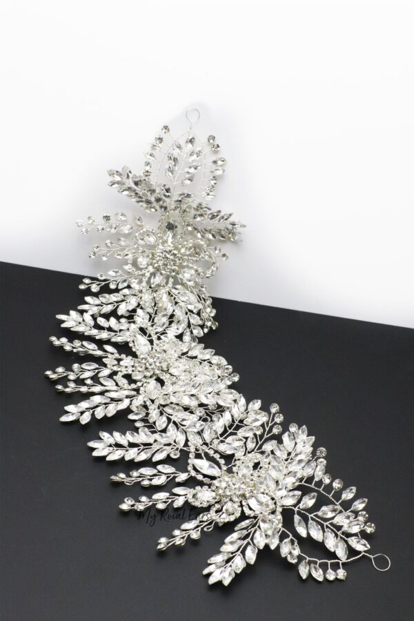Queen Anna-floral embellished statement headpiece - Image 2