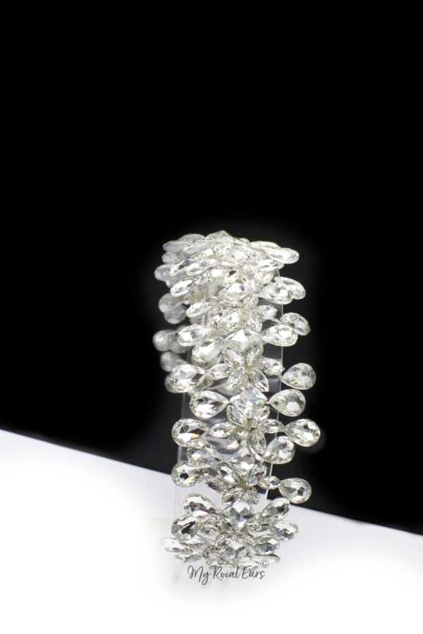Queen Lovette-handmade crystal bridal headband - Image 9