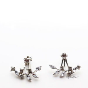 Q.Gwyneth- silver plated stud earrings