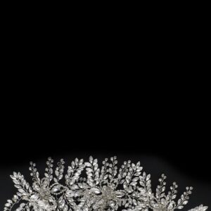 Queen Anna-floral embellished statement headpiece