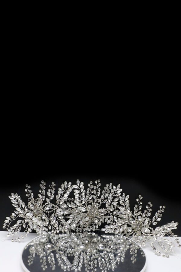 Queen Anna-floral embellished statement headpiece