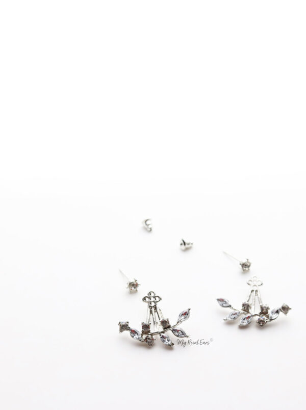 Q.Gwyneth- silver plated stud earrings - Image 4