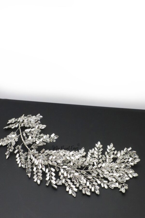 Queen Marcia-leaf inspired crystal headpiece