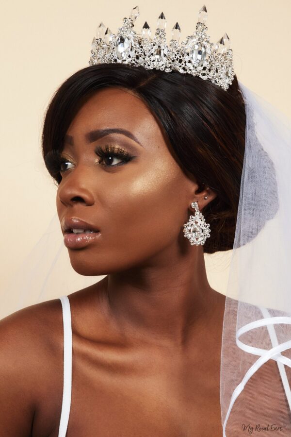Queen SapphoIce- tiara and earring set - My Roial Ears LTD