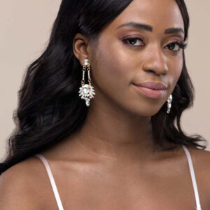 Q ALICE-handmade crystal glass dangle earrings - My Roial Ears LTD