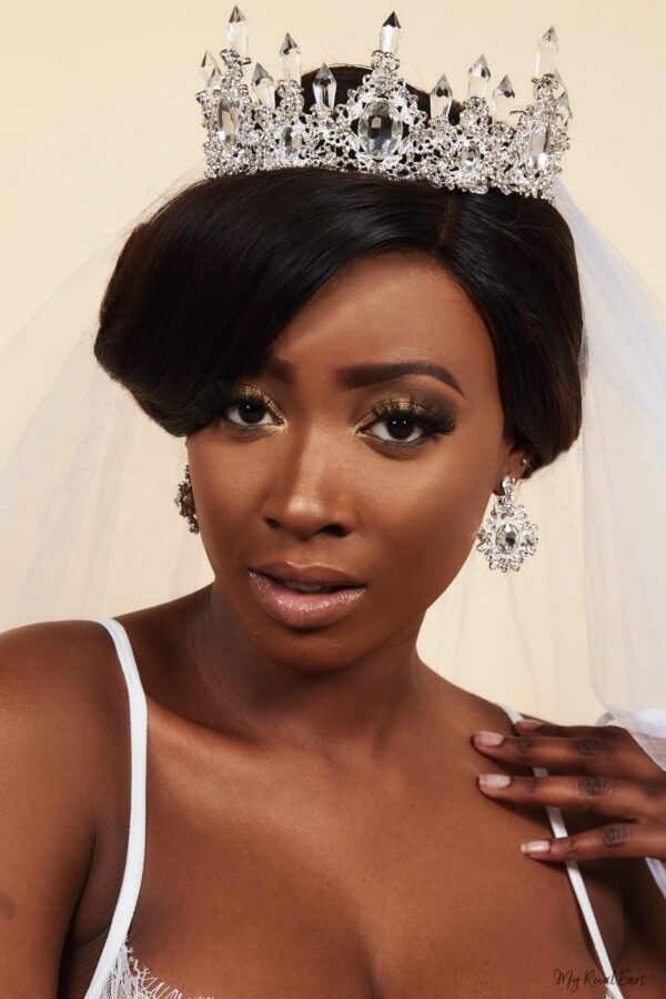 Queen SapphoIce- tiara and earring set - My Roial Ears LTD