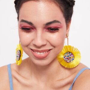 Bottle Brush- candy shaped tassel earrings - My Roial Ears LTD