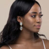 Q.KATE-exquisite antique gold plated crystal earrings - My Roial Ears LTD