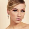 Queen Maggie- elegant royal pink tiara and earring set - My Roial Ears LTD