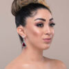 Q.LOUISE-sophisticated triangular dangle drop bridal earrings - My Roial Ears LTD
