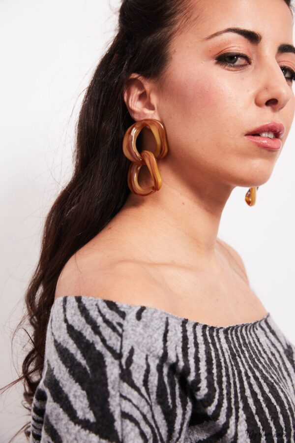 Calatheas- acrylic chain earrings - My Roial Ears LTD
