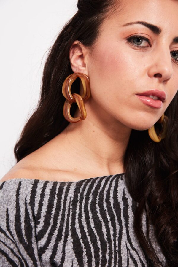Calatheas- acrylic chain earrings - My Roial Ears LTD