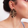 Catasetum- golden 2 n 1 statement stud earrings - My Roial Ears LTD