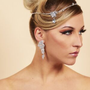 Queen Millicent- crystal bridal head chain - My Roial Ears LTD