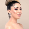 Q.URSULA- handmade elegance drop statement bridal stud earrings - My Roial Ears LTD