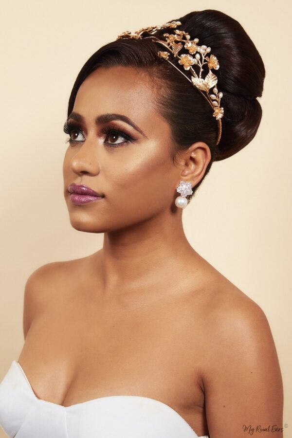 Queen Marie- stunning golden vintage pearls tiara - My Roial Ears LTD