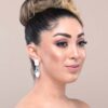 Q WANDA-imperial multi colored crystal pebble bridal earrings - My Roial Ears LTD