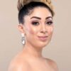 Q WANDA-imperial multi colored crystal pebble bridal earrings - My Roial Ears LTD
