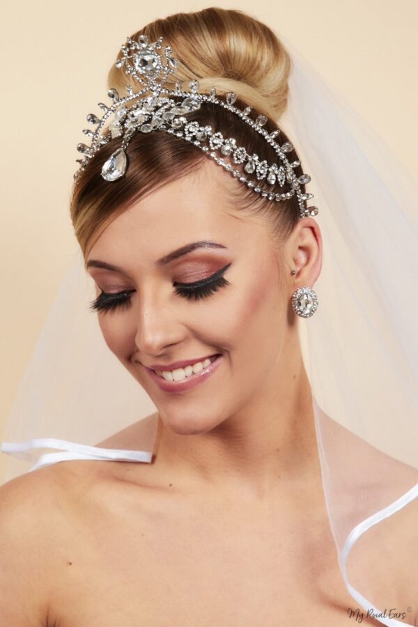Queen Coco- silver plated statement head chain - My Roial Ears LTD