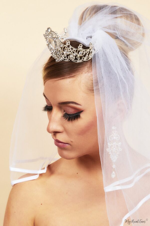 Queen Rossecelt- mini veil crown - My Roial Ears LTD