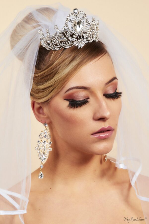 Queen Rossecelt- mini veil crown - My Roial Ears LTD