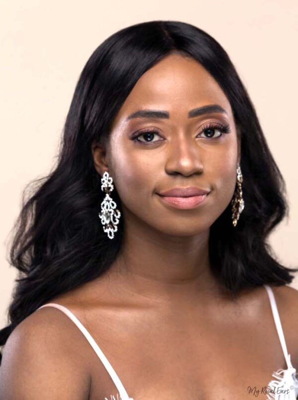 Q.Anastasia-royal luxury chandelier statement bridal earrings - My Roial Ears LTD