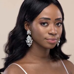 Q.Anastasia-royal luxury chandelier statement bridal earrings - My Roial Ears LTD