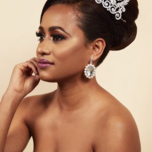 Queen Parks Silver- crown and earring set - My Roial Ears LTD