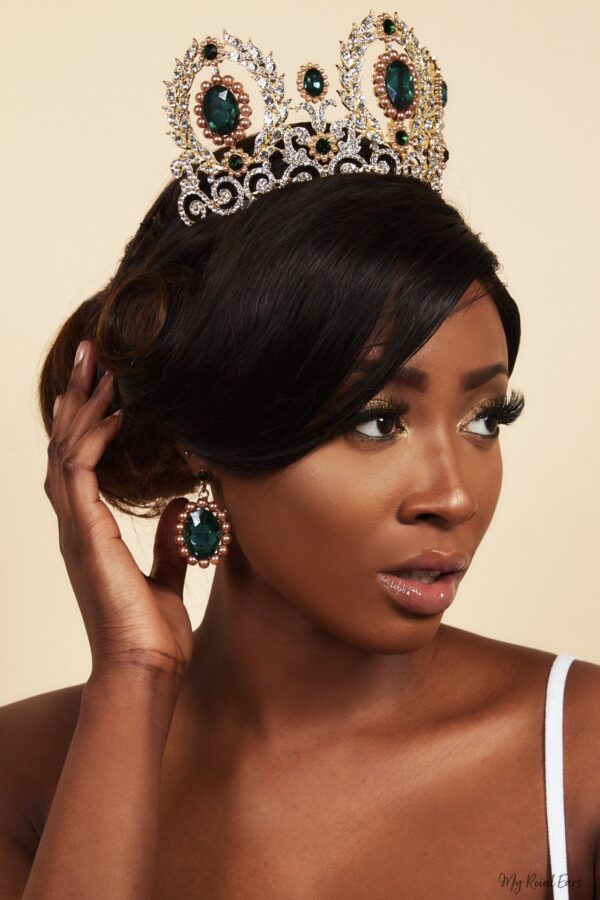 Queen Parks Green - crown and earring set - My Roial Ears LTD