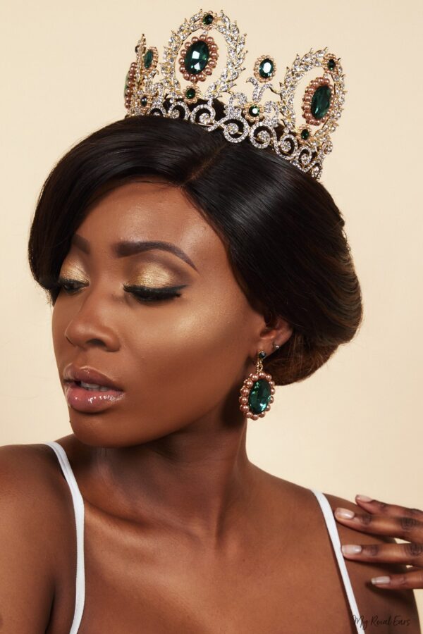 Queen Parks Green - crown and earring set - My Roial Ears LTD