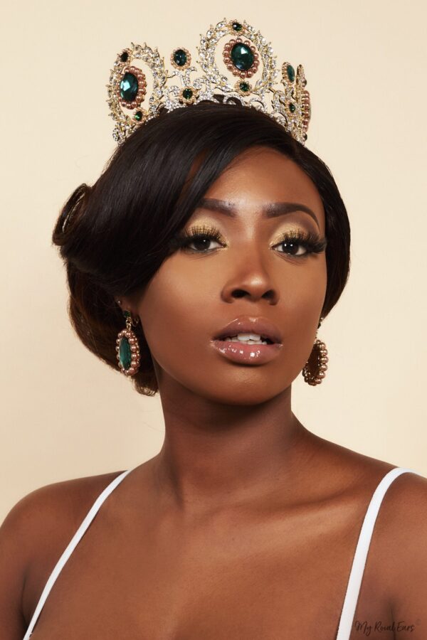 Queen Parks Green - crown and earring set - My Roial Ears LTD