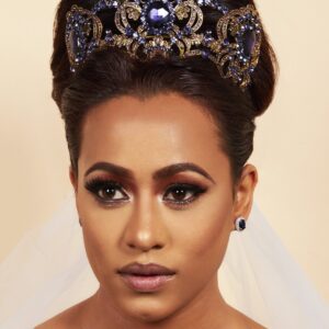 Queen Indira- purple victorian inspired crystal tiara - My Roial Ears LTD