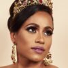 Queen Eva- royal gold red crown and earring Set - My Roial Ears LTD