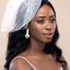 Q.Mia-luxurious gold-plated crystal stone drop bridal earrings - My Roial Ears LTD