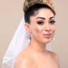 Q.Grace-chandelier pearl silver plated bridal drop earring - My Roial Ears LTD