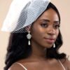 Q.Isobel-stone crystal luxe pearl like bridal drop earrings - My Roial Ears LTD