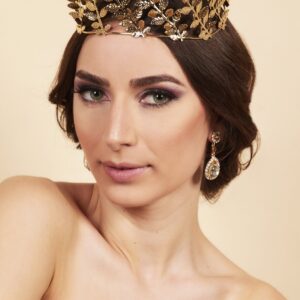 Queen Germaine- gold leafy crown - My Roial Ears LTD