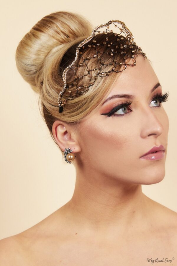 Queen Wangari-stunning embellished wired headpiece - My Roial Ears LTD