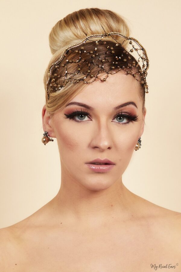 Queen Wangari-stunning embellished wired headpiece - My Roial Ears LTD