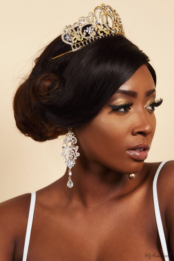 Queen Shirin- sophisticated dangling tiara - My Roial Ears LTD