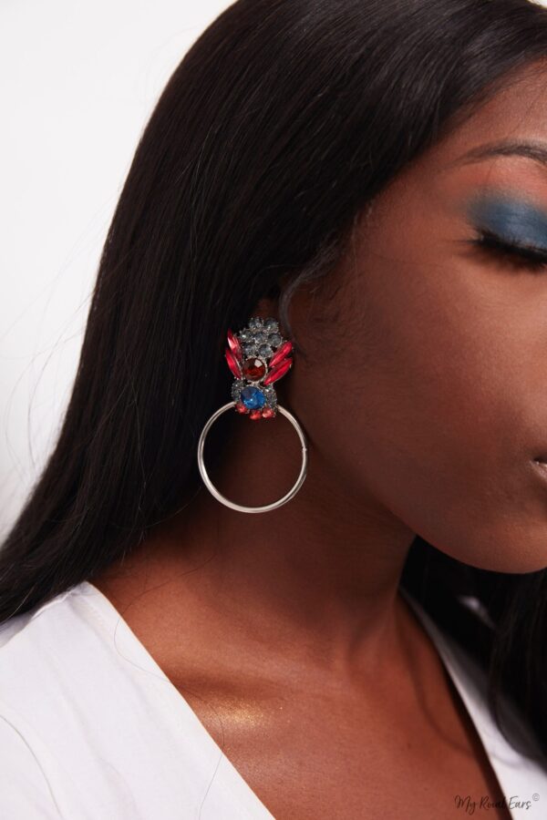 Lotus Flower- bubble bee stud and hoop earrings - My Roial Ears LTD