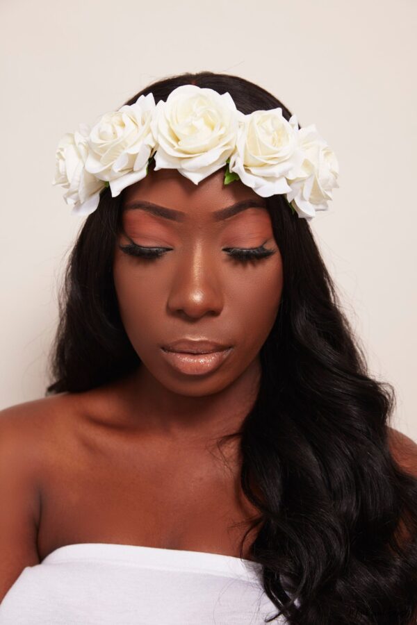 Queen Donna Red- rose flower headband - My Roial Ears LTD