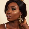 Queen Mirabai- gold baroque tiara and earring set. - My Roial Ears LTD