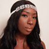Queen Malala- dazzling silver floral headband - My Roial Ears LTD