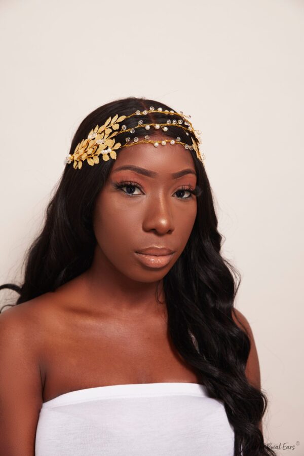 Queen Angelou-an angelic golden wire headband - My Roial Ears LTD