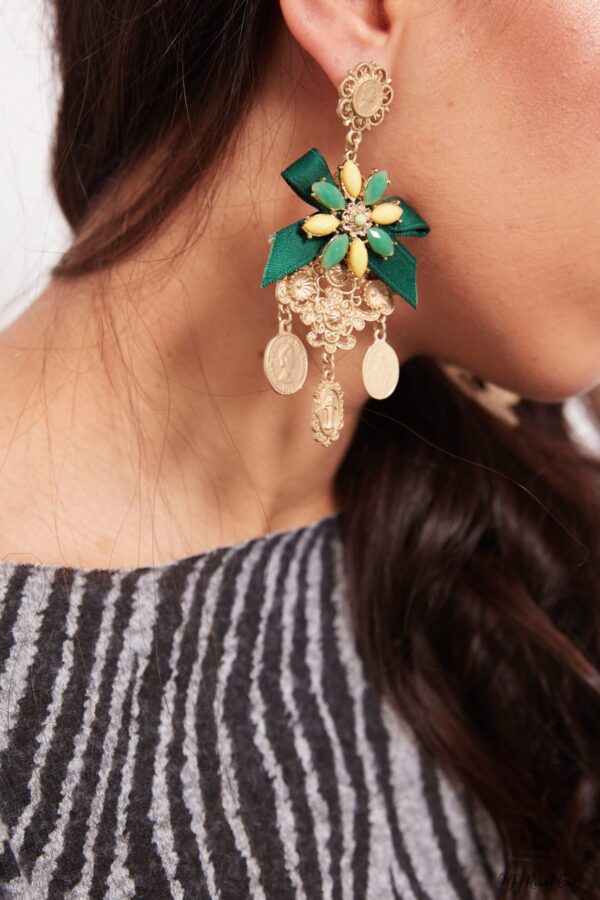 Petunia- runway baroque statement earrings - My Roial Ears LTD