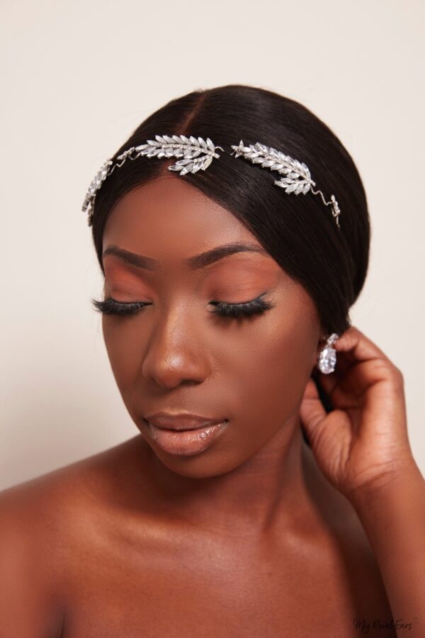 Queen Grace– fairy feather crystal headband - Image 3