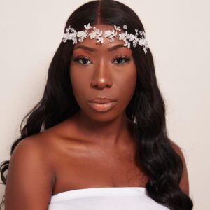 Queen Brigitte- intricate clear silver headband - My Roial Ears LTD
