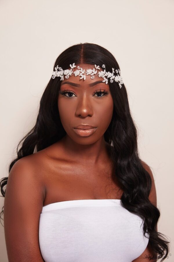 Queen Brigitte- intricate clear silver headband - My Roial Ears LTD