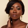 Queen Mirabai- gold baroque tiara and earring set. - My Roial Ears LTD